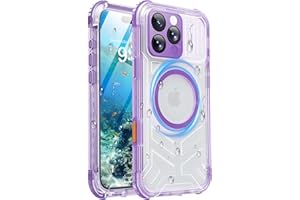 Haireca for iPhone 16 Pro Waterproof Case, Built in Camera Control [Screen Protector] [Lanyard], IP68 Military Full Body Shoc