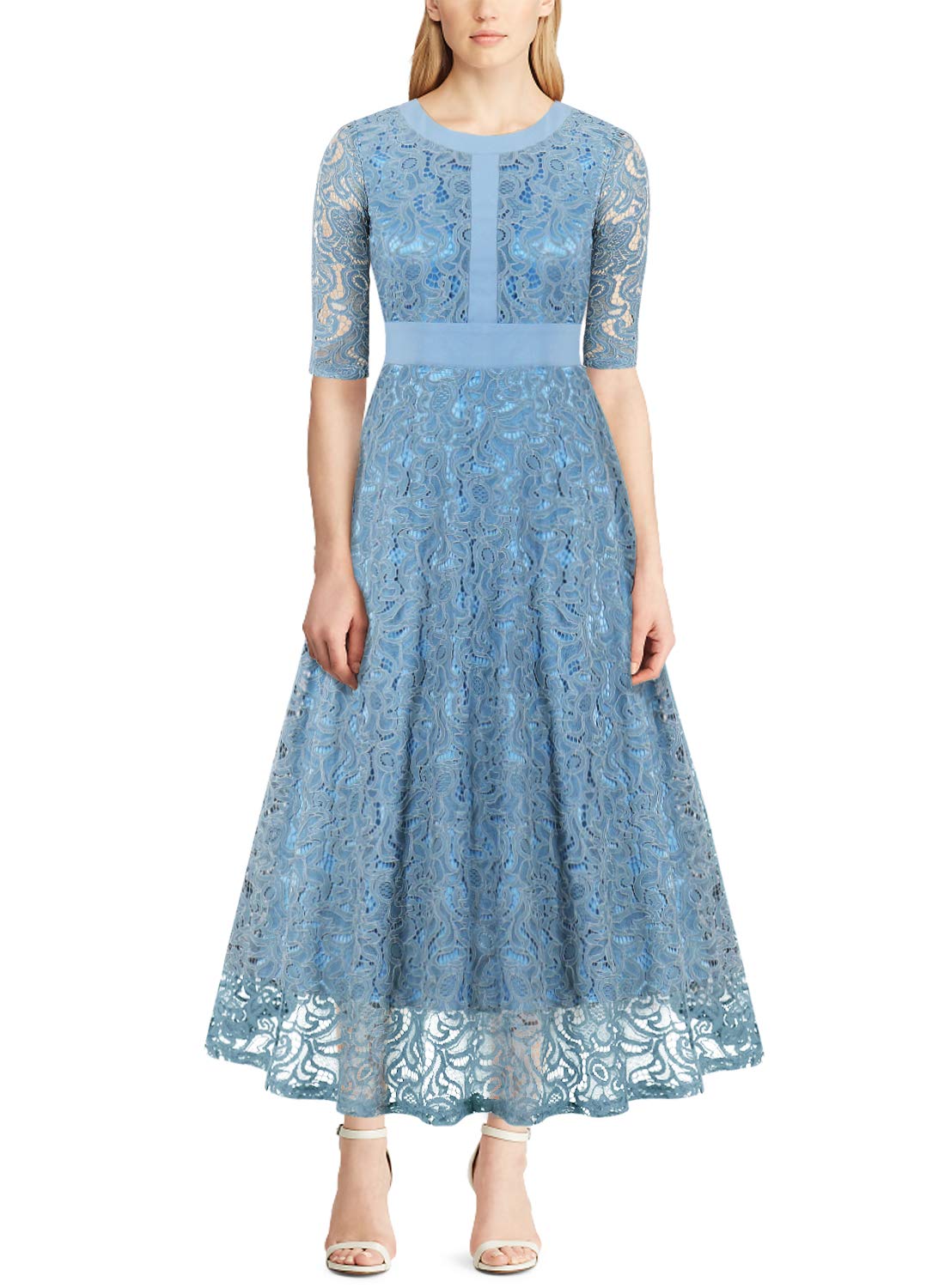 DALEE Half Sleeve Formal Lace Dress Cocktail Party Swing Dresses