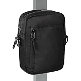 JACZZO Magnetic Gym Bag, Small Gym Bag for Women and Men, Water Bottle Holder for Gym, Golf Tee Pouch, Work and Sports (Black)