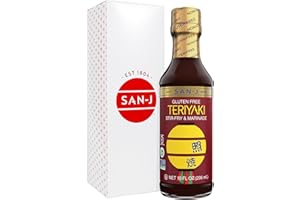 San-J - Gluten Free Teriyaki Sauce - Well-balanced Sauce for Cooking - Non-GMO - 10 oz. Bottle