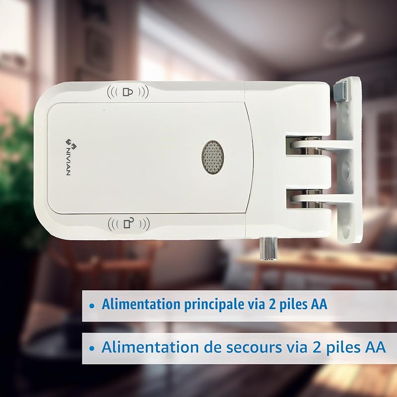 Verrou invisible électronique sans fil - Serrure anti-andalisme avec télécommandes, double moteur, ouverture et fermeture depuis l'intérieur et l'extérieur — photo 7 sur 8