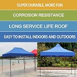 Nvanvmm 2x2M Blue Canopy Top Cover Replacement Four-Corner Tent Cloth view 7