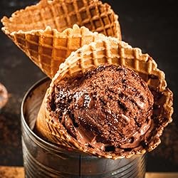 AussieBlends Waffle Ice Cream Cones Bulk For Soft