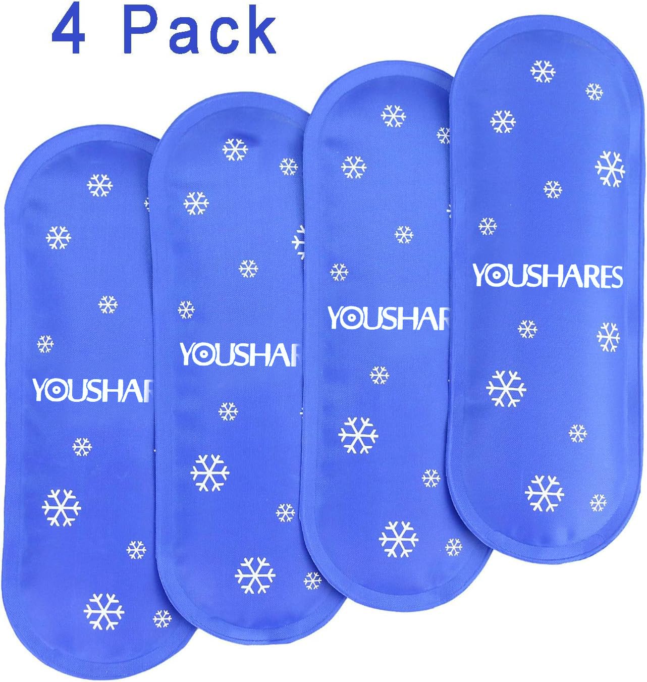 YOUSHARES Ice Packs for Insulin Travel Case - Reusable Cooler Ice Packs Suitable for Diabetic Insulin Cooler Pen Carry Case（4 Packs）