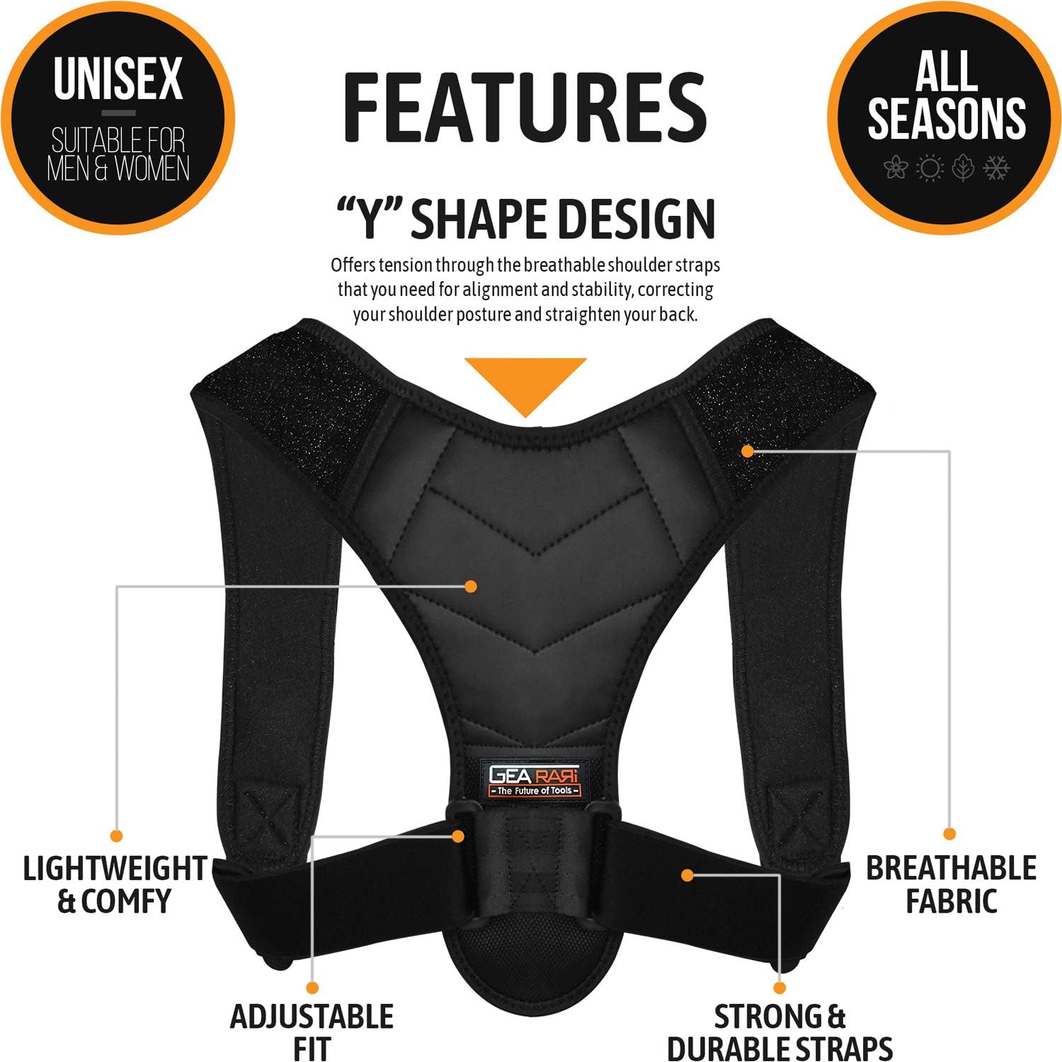 Posture Corrector For Men And Women, Upper Back Brace For Clavicle Support, Adjustable Back Straightener And Providing Pain Relief From Neck, Back & Shoulder, (Universal): Health & Personal Care