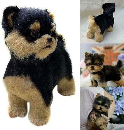 Realistic Yorkie Dog Simulation Toy Dog 