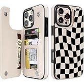 uCOLOR for iPhone 16 Pro Max Wallet Case with Card Holder PU Leather RFID Blocking Design iPhone 16 Pro Max flip case for Women Men Magnetic Clasp Kickstand Design 6.9 inch (Dune Mirage Checkered)