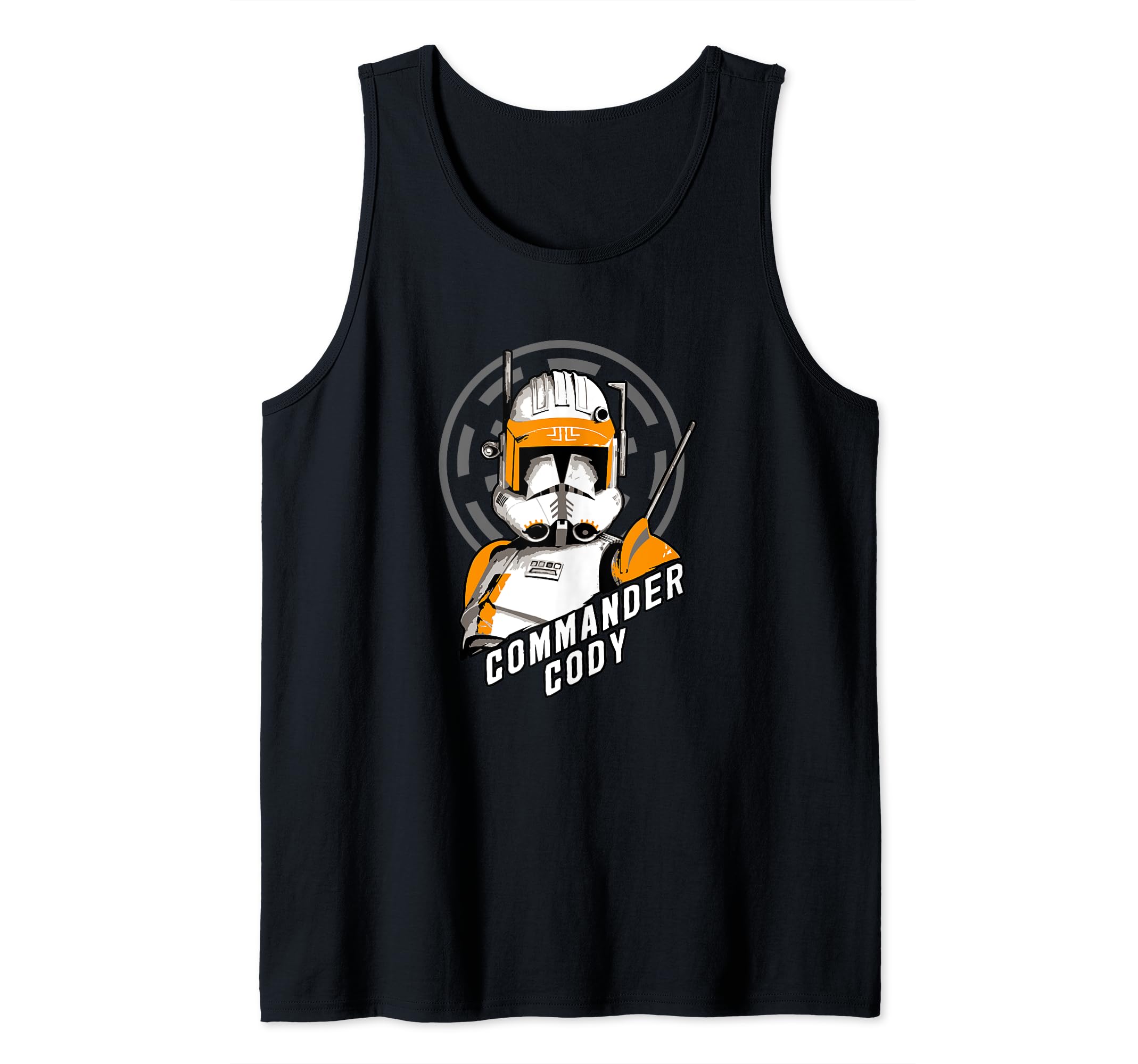 Star Wars Commander Cody Bust Logo Tank Top