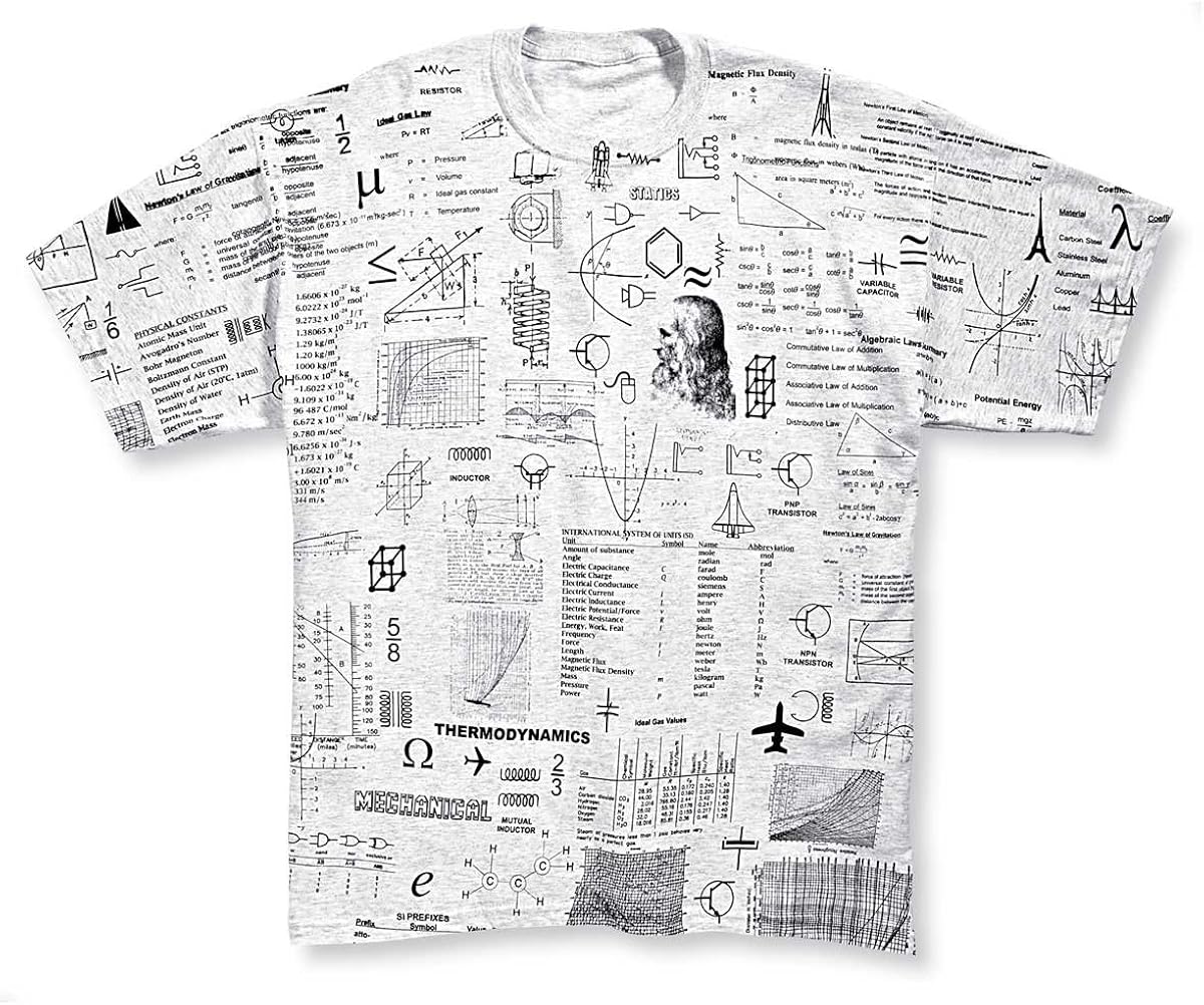 Amazon Com Computergear Engineering Cheat Sheet T Shirt Crib Sheet Engineer Geek Nerd Tee Clothing
