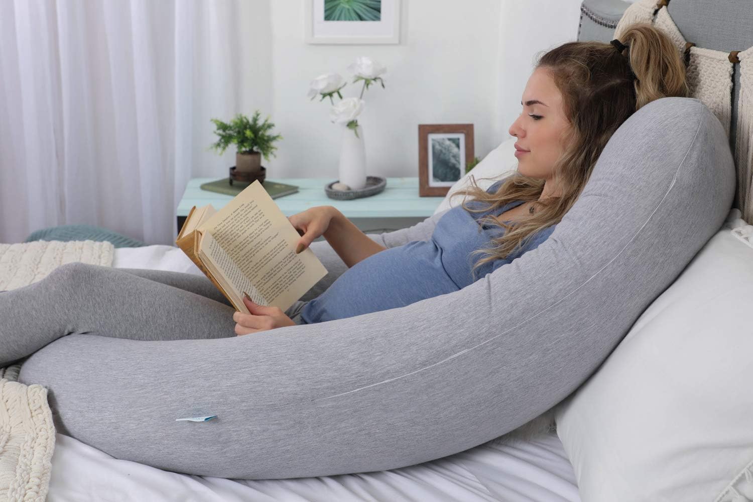 PharMeDoc Pregnancy Pillow, U-Shape Full Body Maternity Pillow with Travel & Storage Bag, Support Detachable Extension: Home & Kitchen