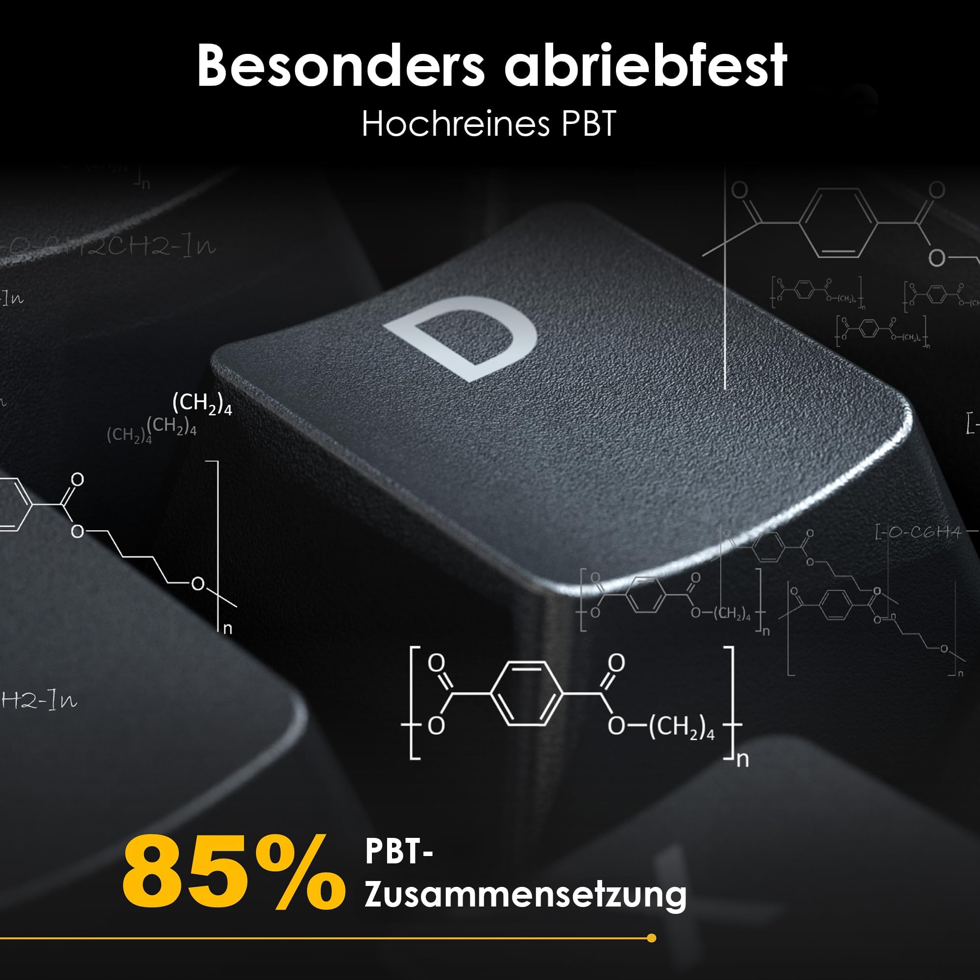 Ducky One X Mini Wireless Gaming Tastatur Schwarz – 60%, Induktive Switches, Tri-Mode-Konnektivität USB-C, 2.4GHz, Bluetooth, Rapid Trigger, Einstellbare Auslösung, RGB, ISO deutsch 4