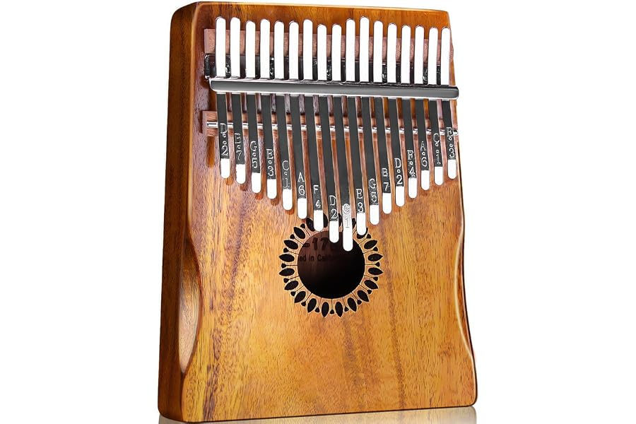 Newlam Kalimba Thumb Piano 17 Keys, Portable Mbira Finger Piano Gifts for Kids and Adults Beginners