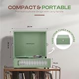 Crosley Voyager Bluetooth 3-Speed Portable Turntable Sage view 3