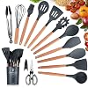 KagoLing-Utensilios-Cocina-de-Silicona-12Piezas-1Tijeras-Cocina-Juego-de-Utensilios-de-Cocina-Resistentes-al-Calor-y