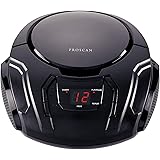 PROSCAN Elite Boombox de CD portátil con Radio Am/FM (Negro)