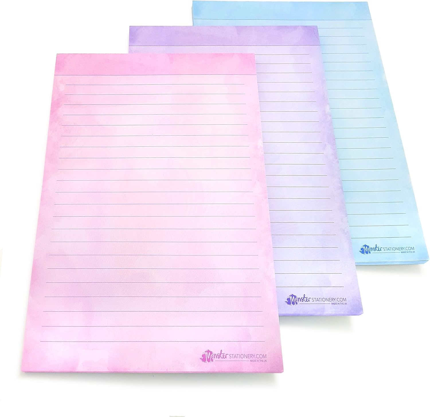 to Do List Notepad - Things to Do Today List Pad A5-60 Sheets - Pink Watercolour - 80gsm - Made in UK by Monster Stationery - Image 4