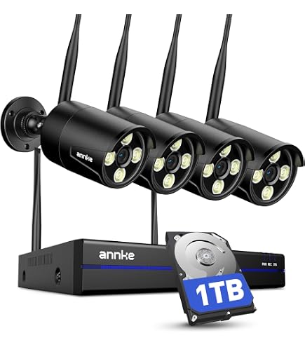 Amazon.com: 4CH 3MP Wireless WiFi Home Security Camera System with