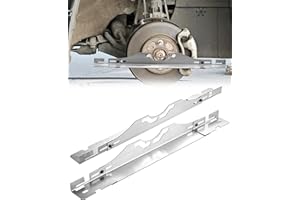 SWELLISHER Wheel Alignment Tool, Car Alignment Tool Kit for Home Use, Detachable Toe Plates, Heavt Duty Steering Wheel Level Alignment Tool, 2 Pack, Silvery