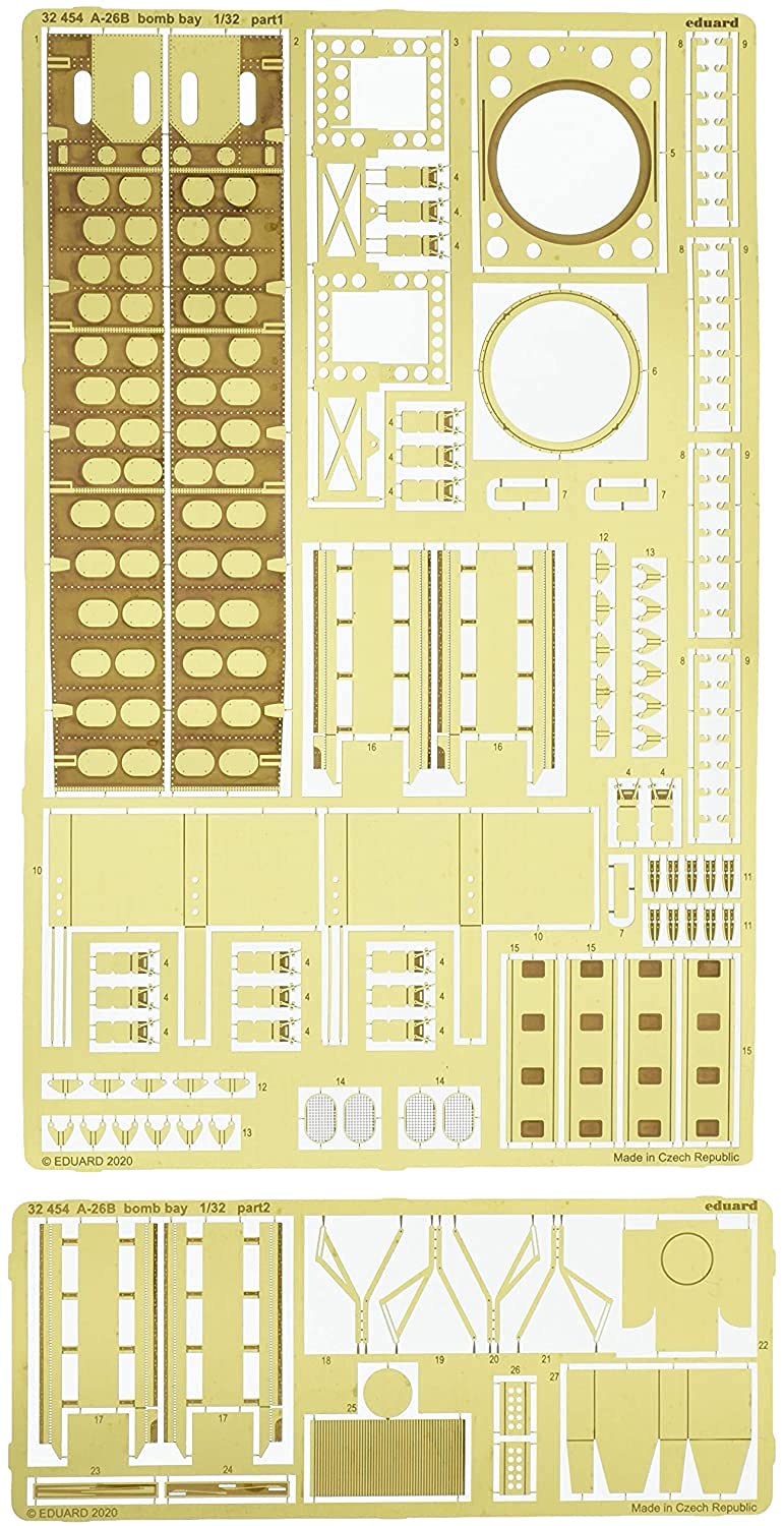 Eduard Photoetch 1:32 - A-26B Bomb Bay (HobbyBoss)