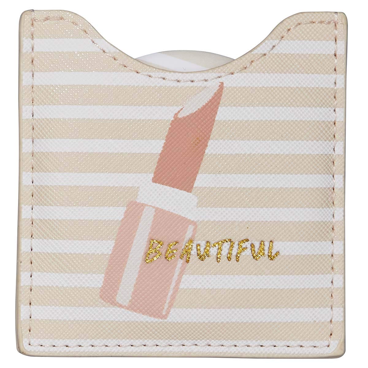 DRAEGER PARIS 1886 Toga Draeger 76005921 Small Round Pocket Mirror for Taking Them Anywhere, Any Occasion - Dimensions 8.5 cm x 8 cm