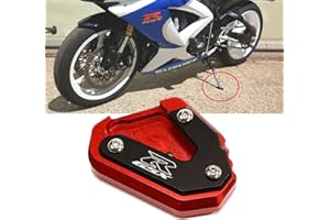 MOWOK Kickstand For Suzuki GSX-R 600 GSX-R 750 GSX-R 1000 R/X GSXR1000 2009-2023 Motorcycle CNC Extension Pad Support Plate Foot Side Stand