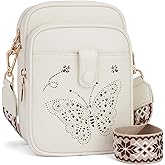 Crossbody Bags for Women Leather Crossbody Purse Small Shoulder Handbag Cell Phone Wallet with Adjustable Strap & Card Slots