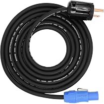 3-Prong NEMA 5-15P To PowerCON AC Power, 20A 3-Pin Male...