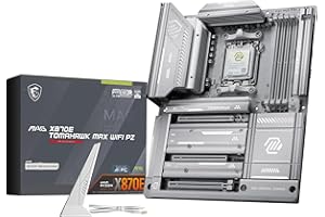 MSI MAG X870E Tomahawk MAX WiFi PZ Motherboard, ATX - Supports AMD Ryzen 9000/8000/7000 Processors, AM5-80A SPS VRM, DDR5 Mem