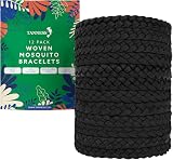 TANNESS Mosquito Repellent Bracelet 12 Pack DEET-Free Long Lasting Protection