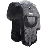 NORTH CLIFF Unisex Winter Trapper Hat Cold Proof Keep Warm Hat with Ear Flaps for Hunting Skiing Trooper Outdoor Activities
