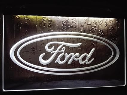 Ford LED Zeichen Werbung Neonschild Weiß