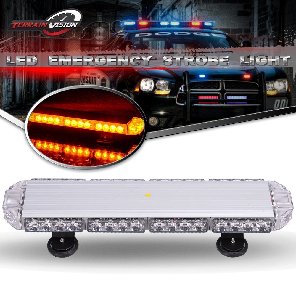 23" 38 LED Strobe Light Beacon Warning Tow Truck Roof Top Amber eBay