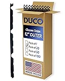 Duco USA-Made R Panel Foam Closure Strips - 20 Pack