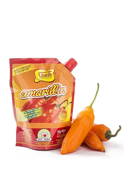 SIBARITA AJI AMARILLO PEPPER SAUCE – PERUVIAN YELLOW CHILI PASTE PEPPERS – NON SPICY – 250 GRAMS – 8.82 OZ