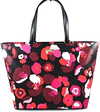 kate spade black floral purse