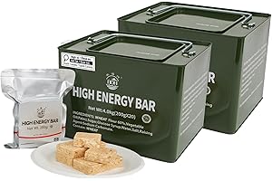 BDH High Energy Bar 36800Kcal Emergency Preparedness Food Bar Long Shelf-life | 2xLarge Tin 8kg/40 bags Case Package | Origin