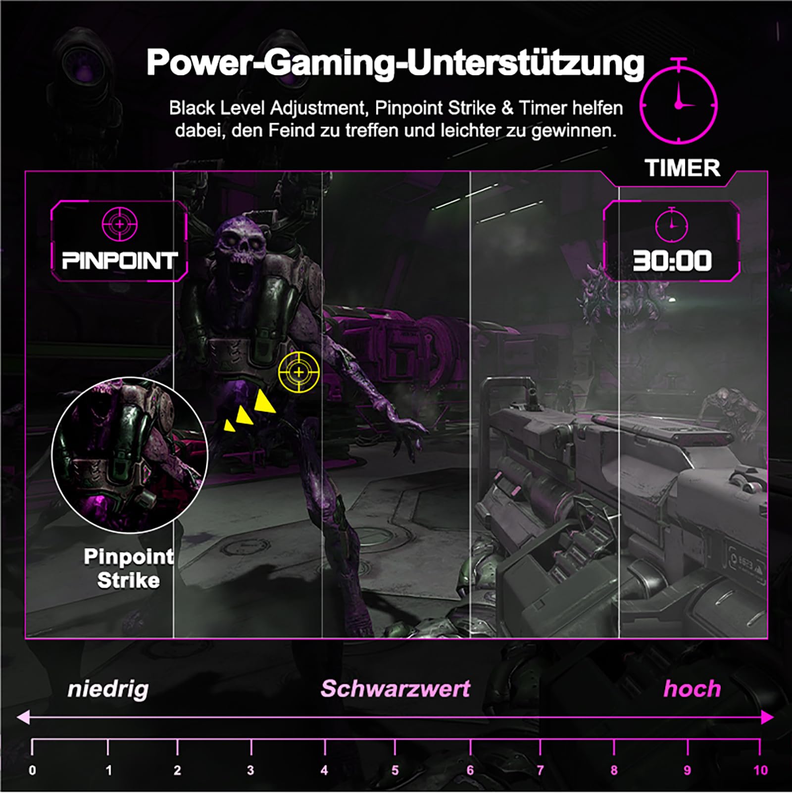 Minifire 27 Zoll Curved Gaming Monitor - 160Hz, FHD(1920x1080), VA 1500R, 1ms GtG, sRGB 110%, HDR, Adapive Sync, Blaulichtfilter, VESA 100 * 100, HDMI 2.0/DP 1.2 mit HDMI-Kabel (MFG27C1L) 6