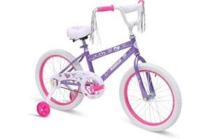 Fujampe Girls Bike 18-20 Inch Kids Bike with Removable Training Wheels, Adjustable Seat, Children's Bicycle for Boys Girls Ages 4-14 Years