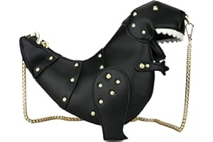 Ondeam Dinosaur Shoulder Purses,PU Stegosaurus CrossBody Bag for Girl Women