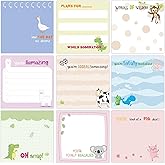ZCPTZ 9 Pcs Funny Animal Notepads 3" x 3" Self-adhesive Note Pads Cute Memo for Work Office School Home Supplies- 450 Sheets Reusable Animal Sticky Notes