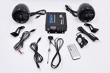 shark bluetooth motorcycle speakers