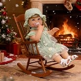 JRLCGYP 22 Inch Lifelike Reborn Girl Baby Doll Realistic Silicone Full Body | Realistic Silicone Full Body, Weighted Soft Body, Look Real Girl, Includes Outfit and Accessories, Gift for 3+