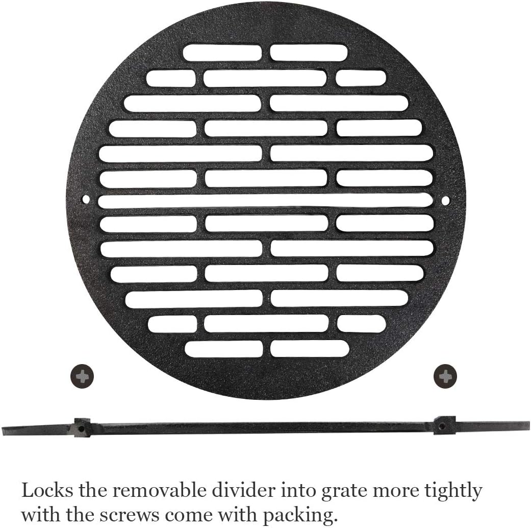 Big Green Egg Cast Iron Fire Grate 6.5 Fit for Medium BGE and Kamado