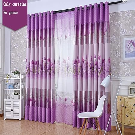 Amazon.de: Idyllische Blumenvorhänge, Verdunkelungsvorhänge, einfaches