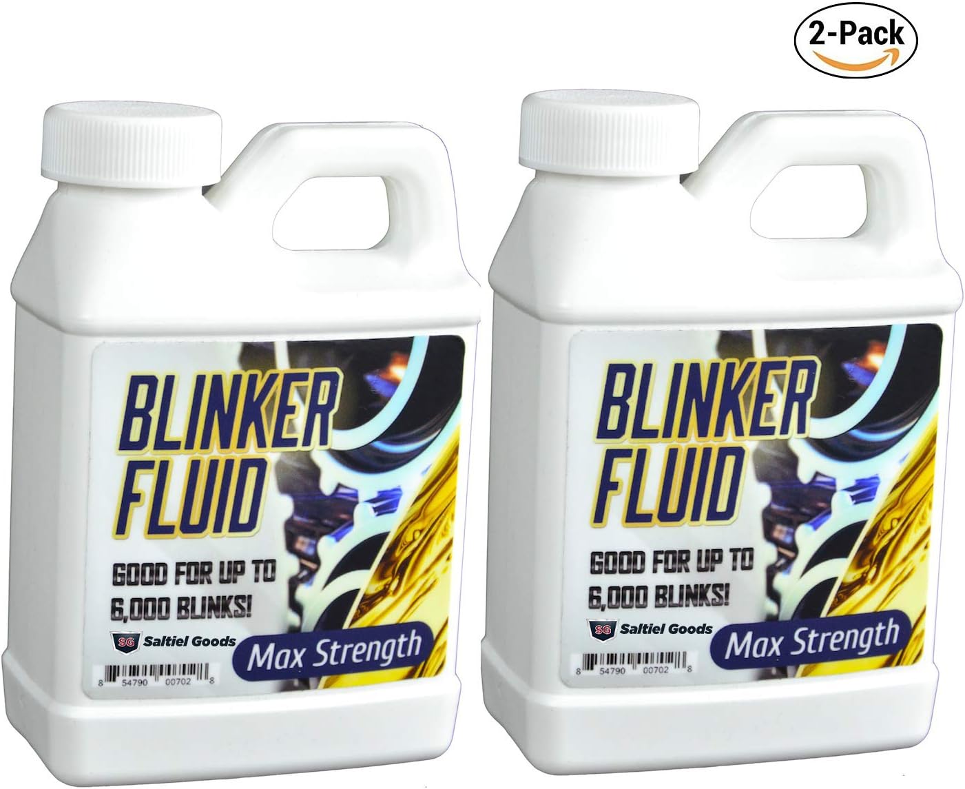 Saltiel Goods Blinker Fluid-Hand HELD Version-Hilarious Gag Gift-Car Prank-8 oz Bottle-2 Pack