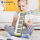 CAHAYA 32 Key Melodica CY0356 Wasabi Green with Carry Bag Dual Play</br> view 7