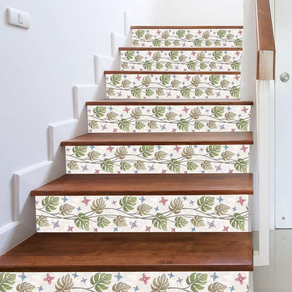 YWLINK Pegatinas De Escalera De SimulacióN 3D Pegatinas De Pared A ...