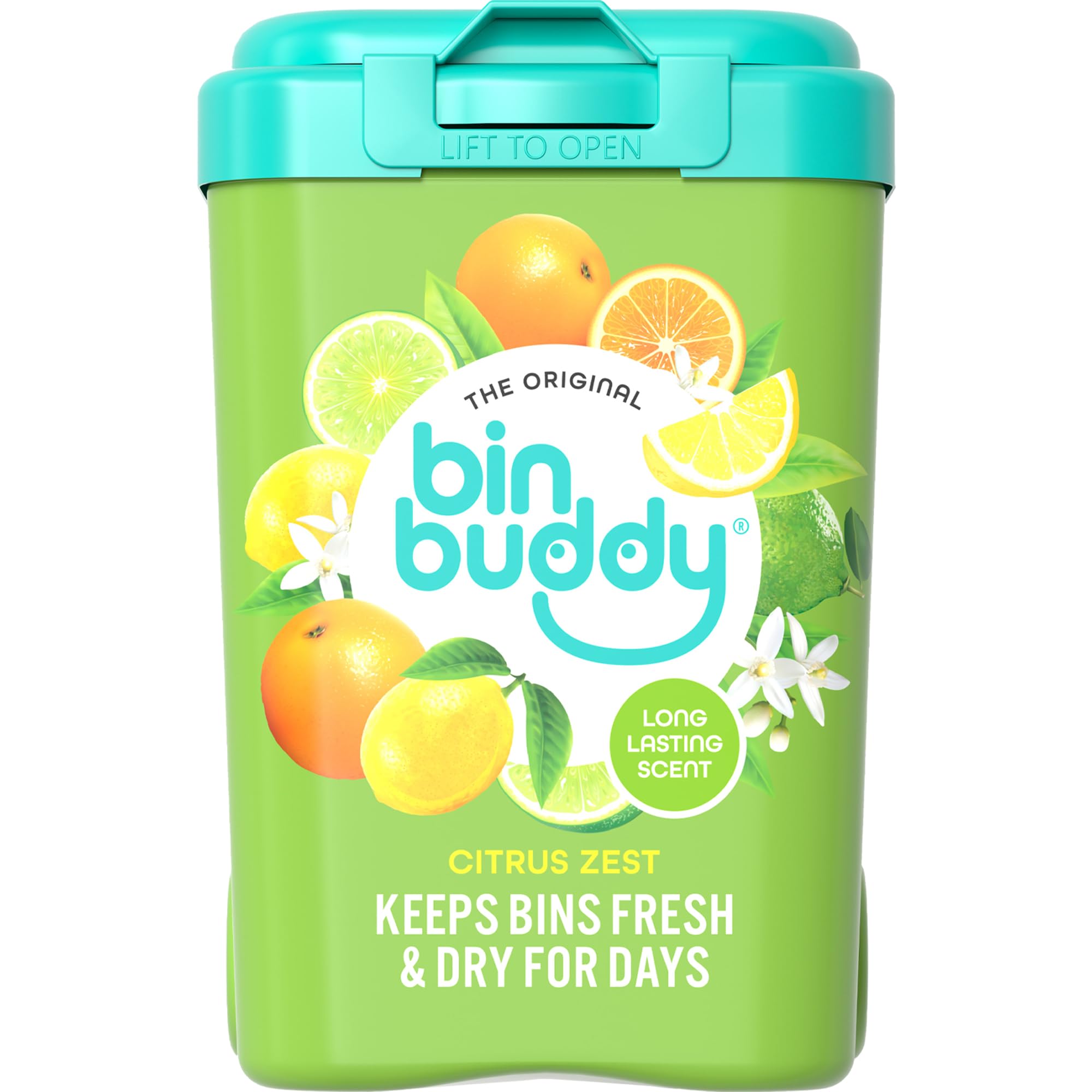 Bin Buddy Citrus Zest - Leaves Your Bin Fresh and Smelling Great – Suitable for Indoor, Kitchen, Bathroom, Compost, Food Waste and Outdoor Wheelie Bins
