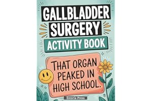 Gallbladder Surgery Recovery Activity Book: Funny Large Print Puzzles, Humor & Activities | Best Post-Surgery Gift for Men & 