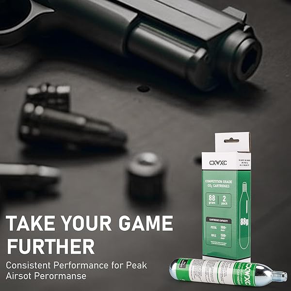 8 GRAM/ 12 GRAM CO2 CARTRIDGES FOR PAINTBALL – CO2 CYLINDER CO2 POWERLET CARTRIDGES FOR AIRSOFT, AIR GUN, PEPPER GUN P2P HDP 50 COMPACT (88G-2PC)